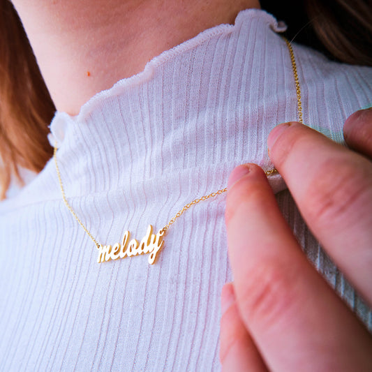 Dainty Script Name Necklace